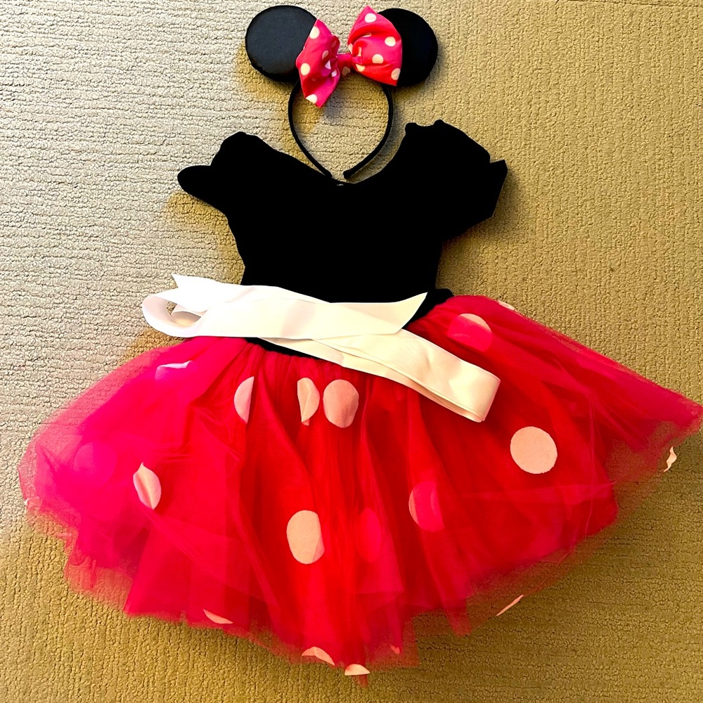 Minnie Mouse Halloween Kids Costume 3-4 years